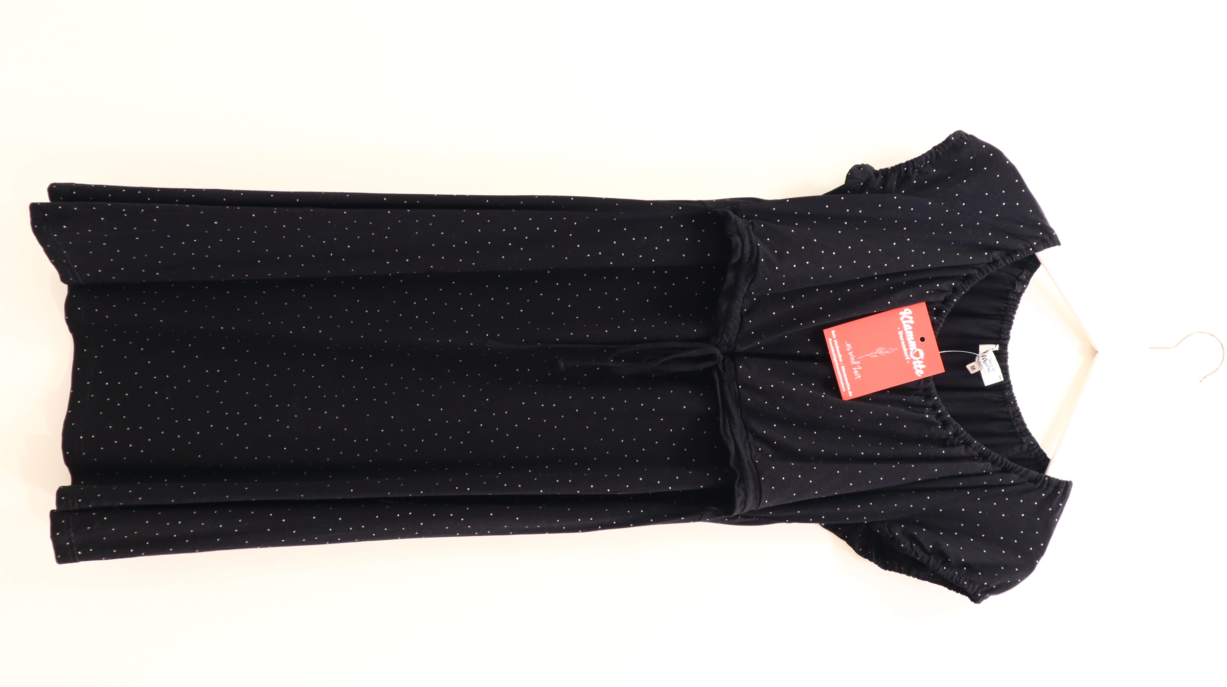 Kleider & Röcke Viva la Mama Jerseykleid/Stillkleid M/38/40 schwarz Punkte Elasthan/Viskose