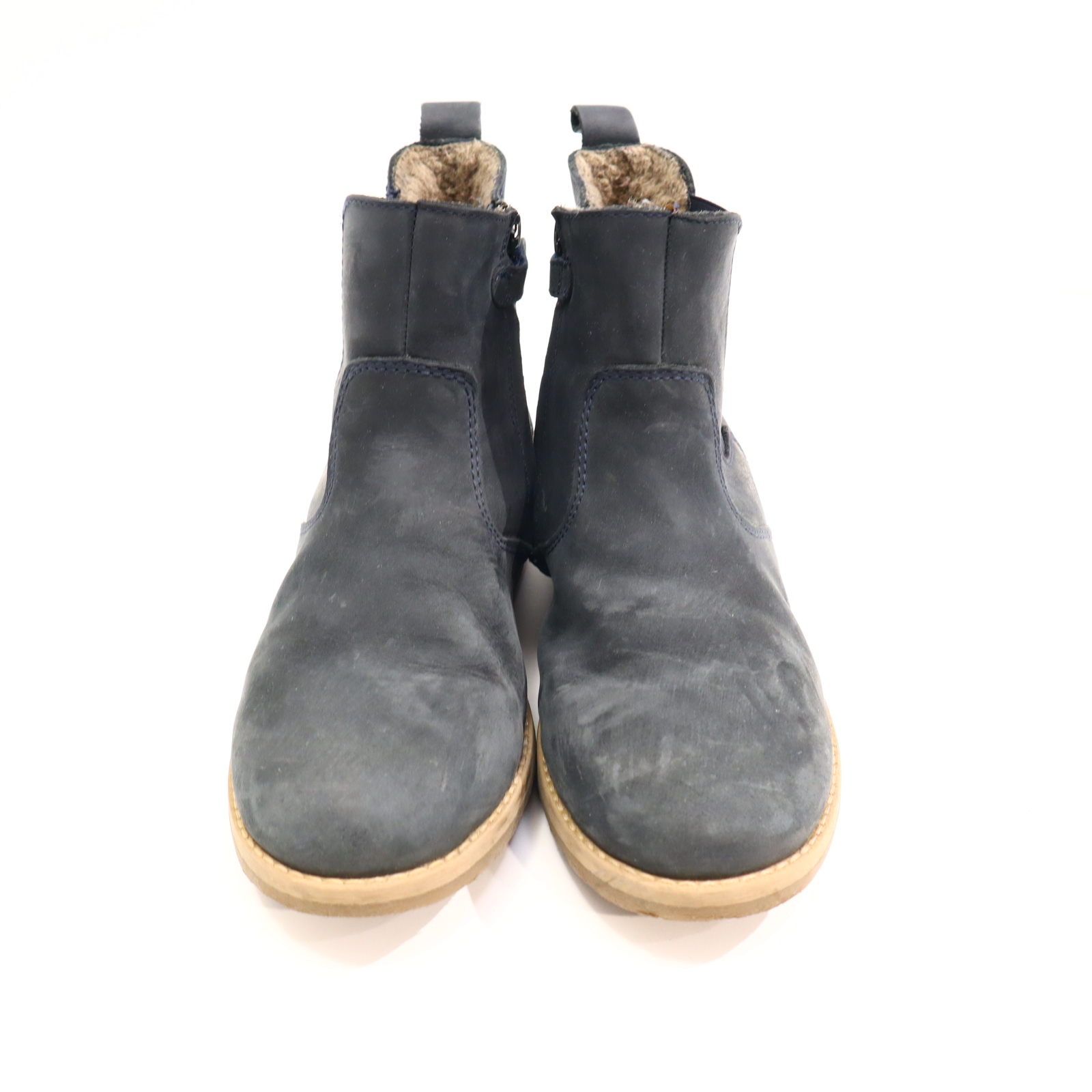 Halbschuhe froddo Chelseaboots/Stieffelette 36 blau Leder/Nubuk/TEX Herbst/Winter leichte gleichmäßige Ablaufspuren