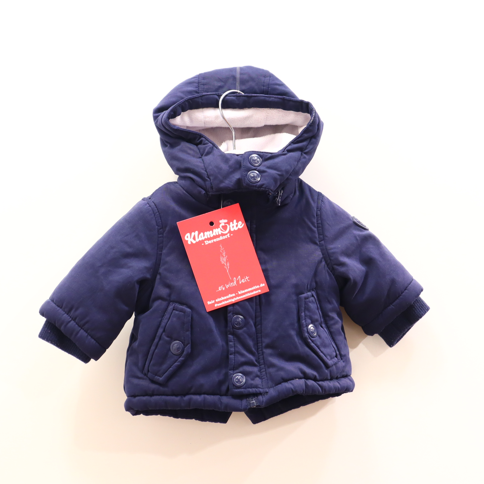 Jacken & Overalls chicco Anorak 50 blau abnehmb. Kapuze/Flauschfutter
