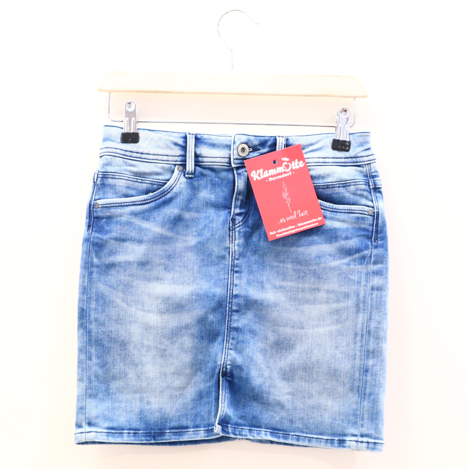Kleider & Röcke Pepe Jeans Jeansrock 152 blau denim Knopf/verstellb. Bund/Reißverschluß