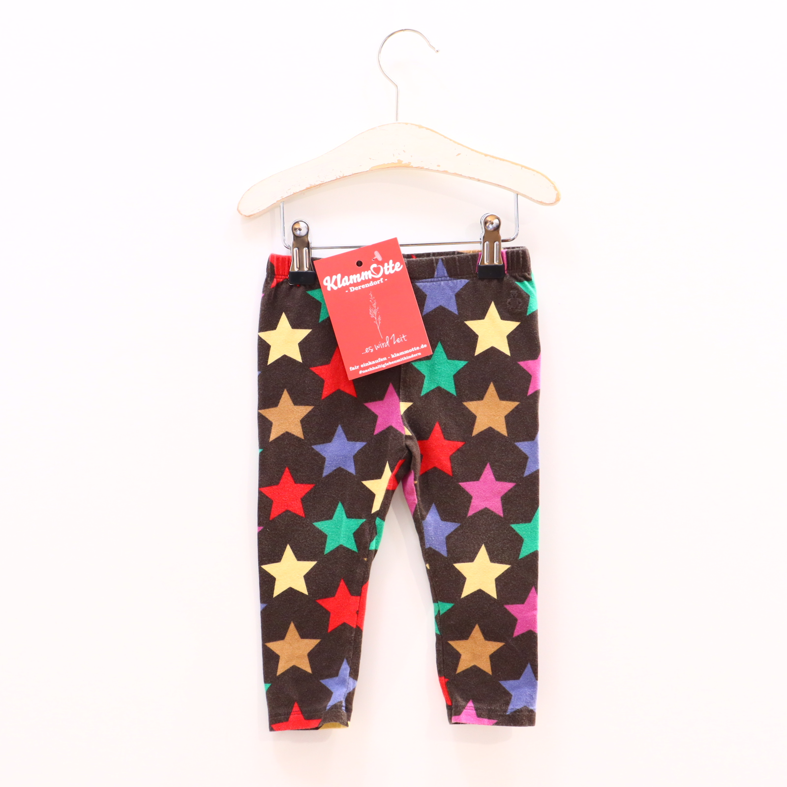 Hosen & Strampler GAP 80 braun/bunt Alloverprint Legging Gummibandzug