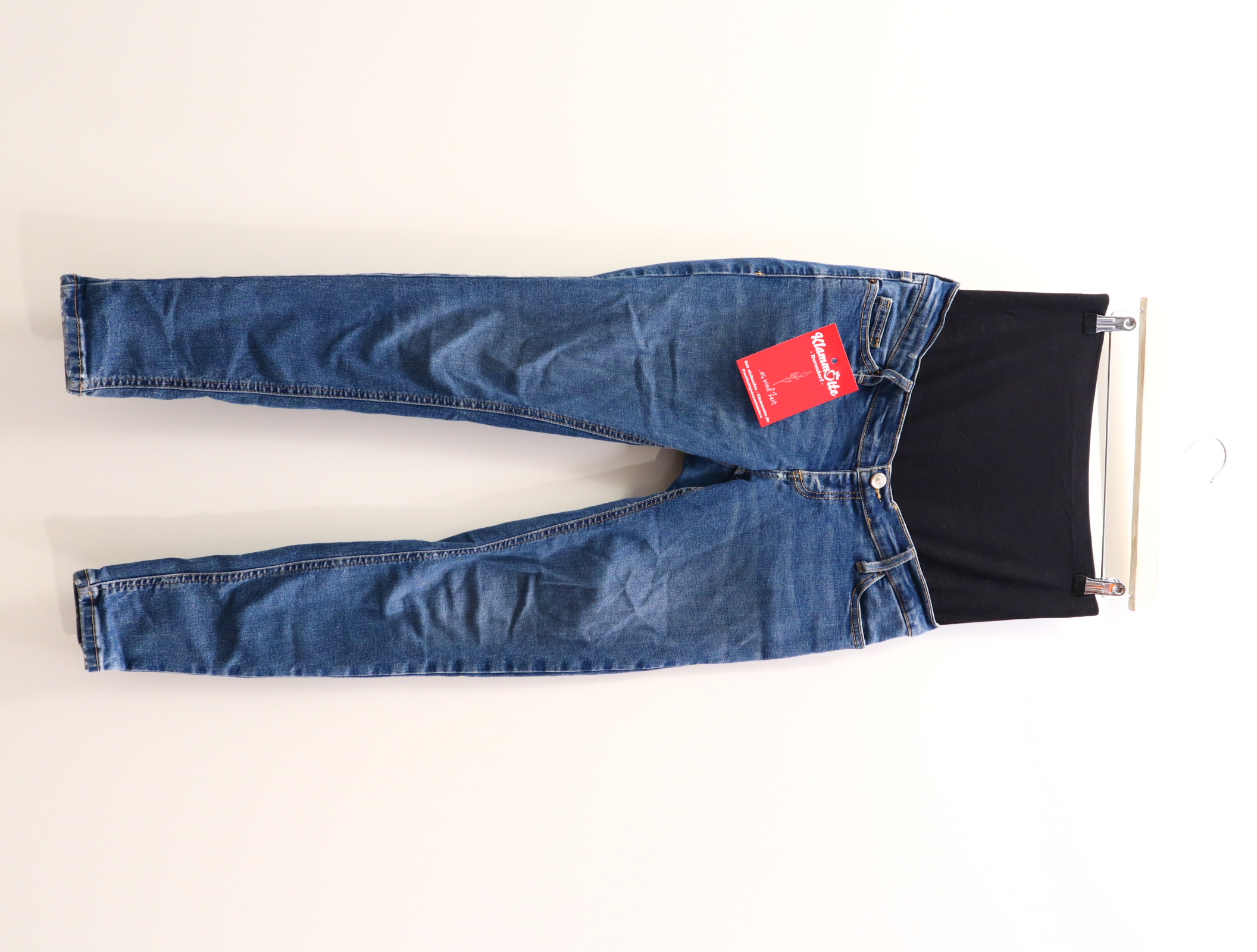 Hose TOPSHOP XS/34 Jeans W26 blau denim kl. Materialfehler High rib