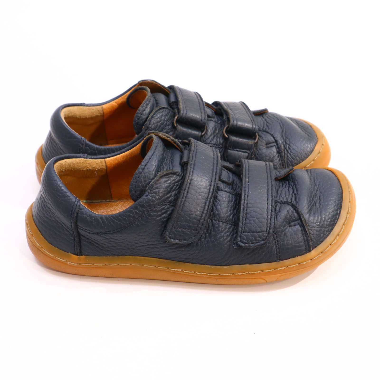 Halbschuhe BAREFOOT/froddo Barfußschuhe 30 blau Leder leichte gleichmäßige Ablaufspuren