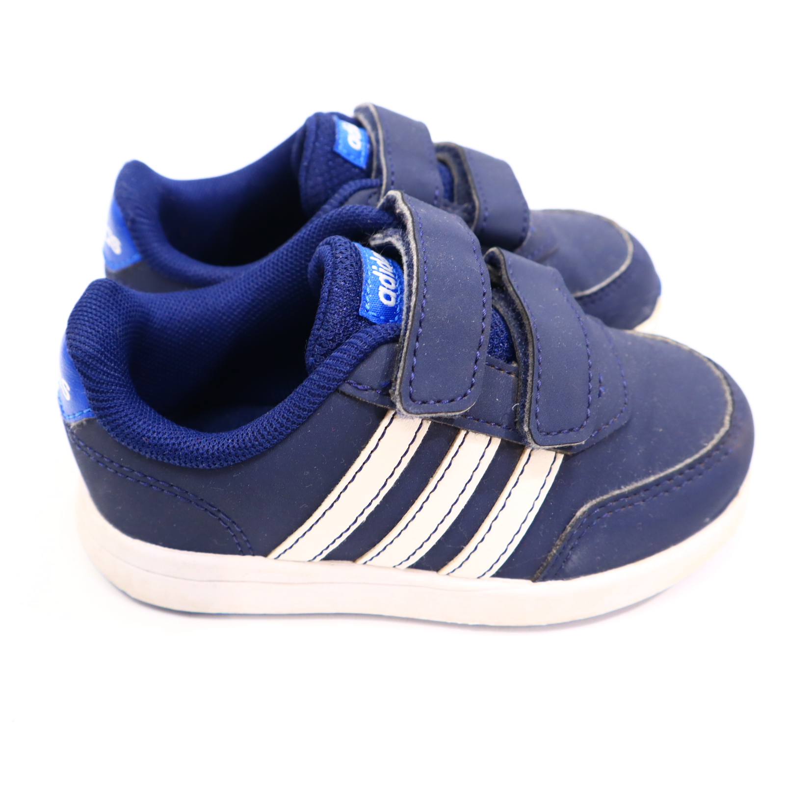 Halbschuhe Adidas Klett/Sneaker 24 blau minimale Gebrauchsspuren