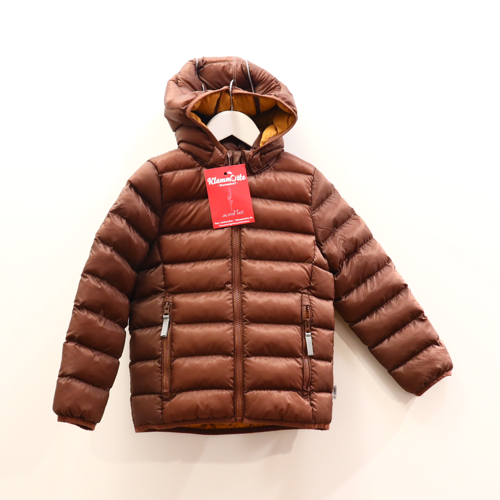 Jacke Jako-O 116/122 braun Puffer Jacket/Steppjacke Herbst/Winter