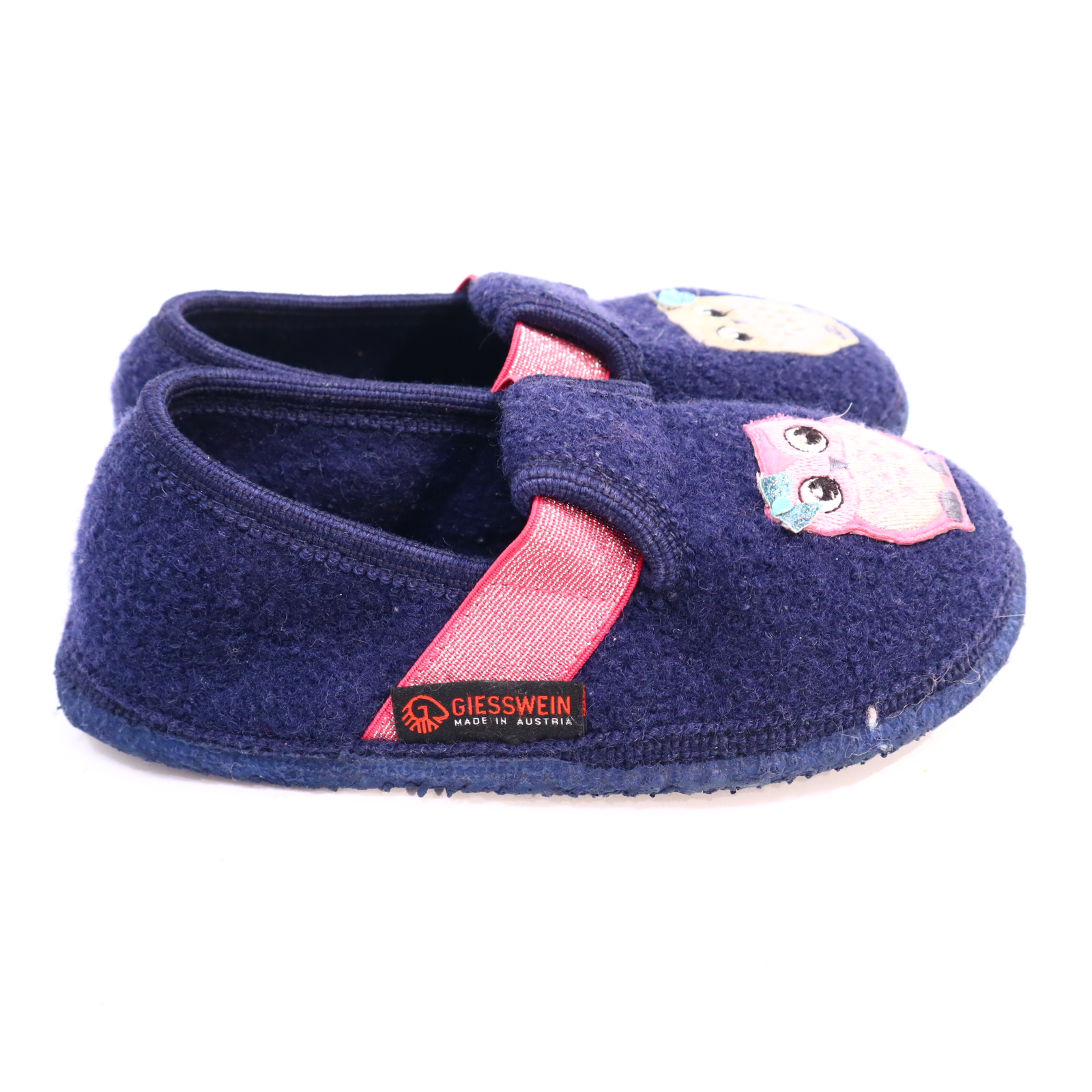 Hausschuhe/Wasserschuhe GIESSWEIN 31 blau/rosa Slipper Filz/Wolle