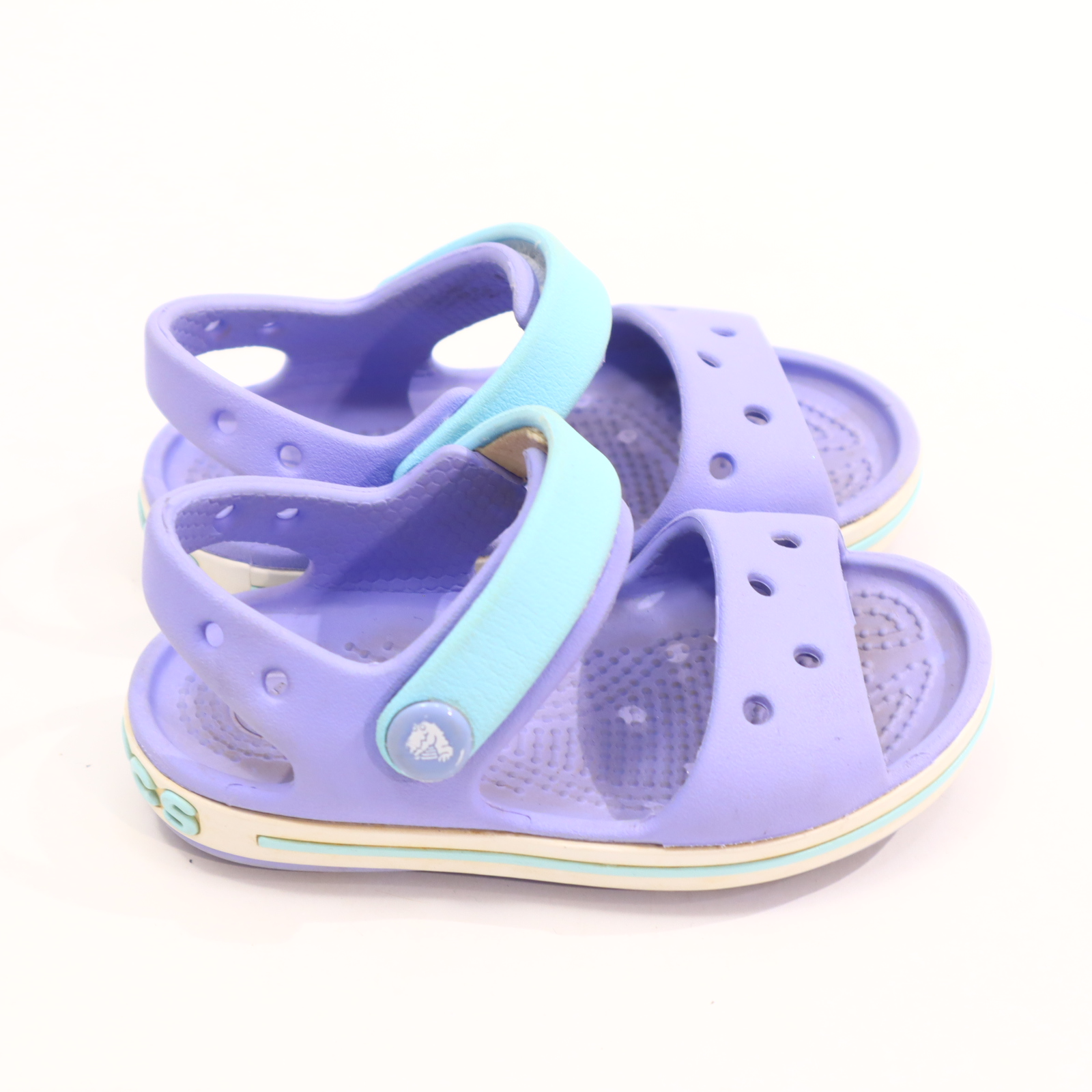 Sandalen CROCS 20/21 flieder/mint leichte gleichmäßige Ablaufspuren