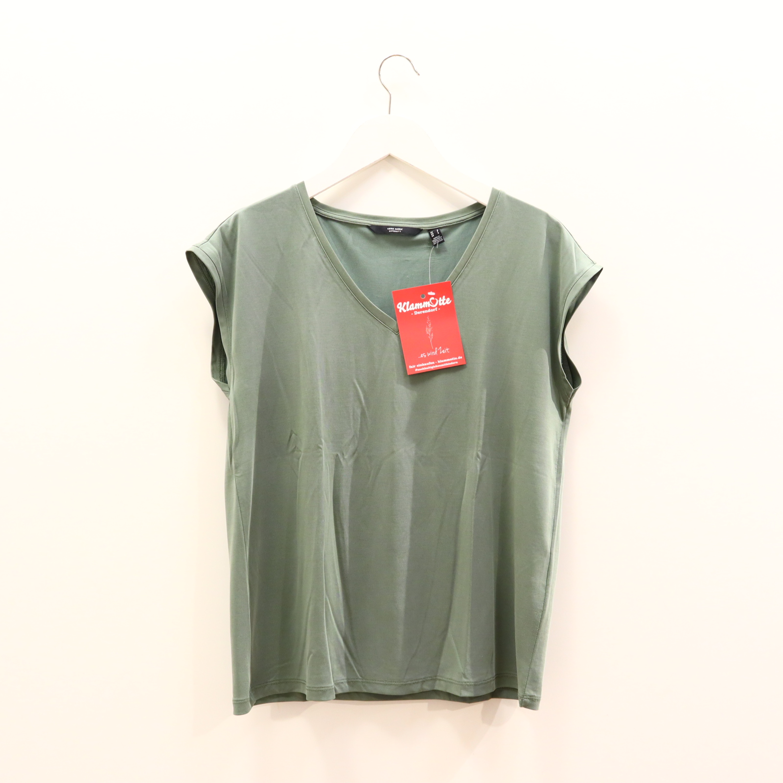 Shirt VERO MODA S/36 salbei Modal/Polyester kurzarm