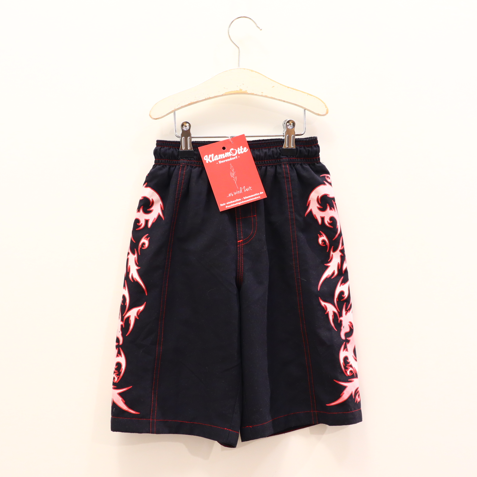 Bademode speedo 104/110 rot/rosa/schwarz Print Badeshorts Meshfutter