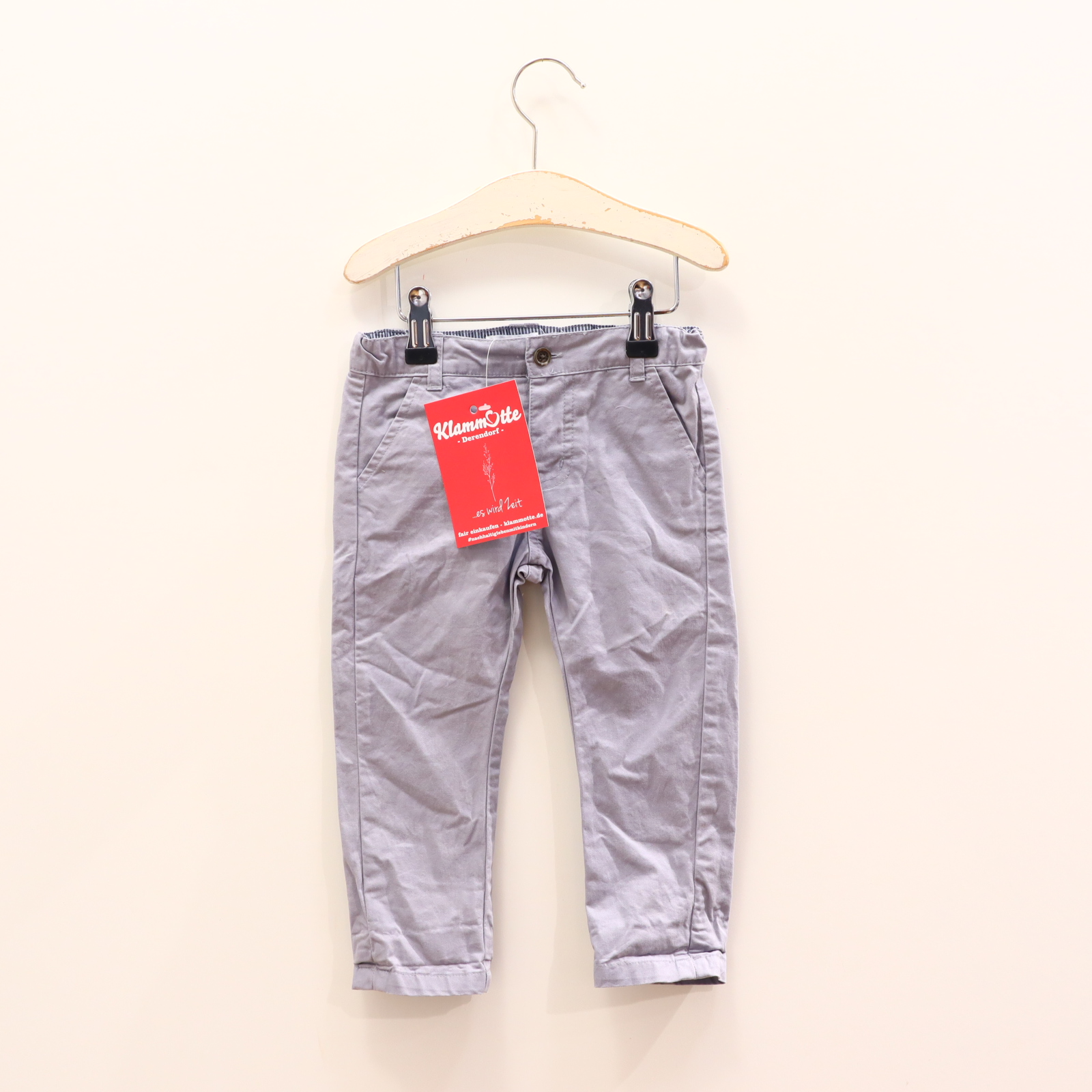 Hosen & Strampler VertBaudet 80 grau Hose Baumwolle Druckknopf/Knopf/verstellb. Bund