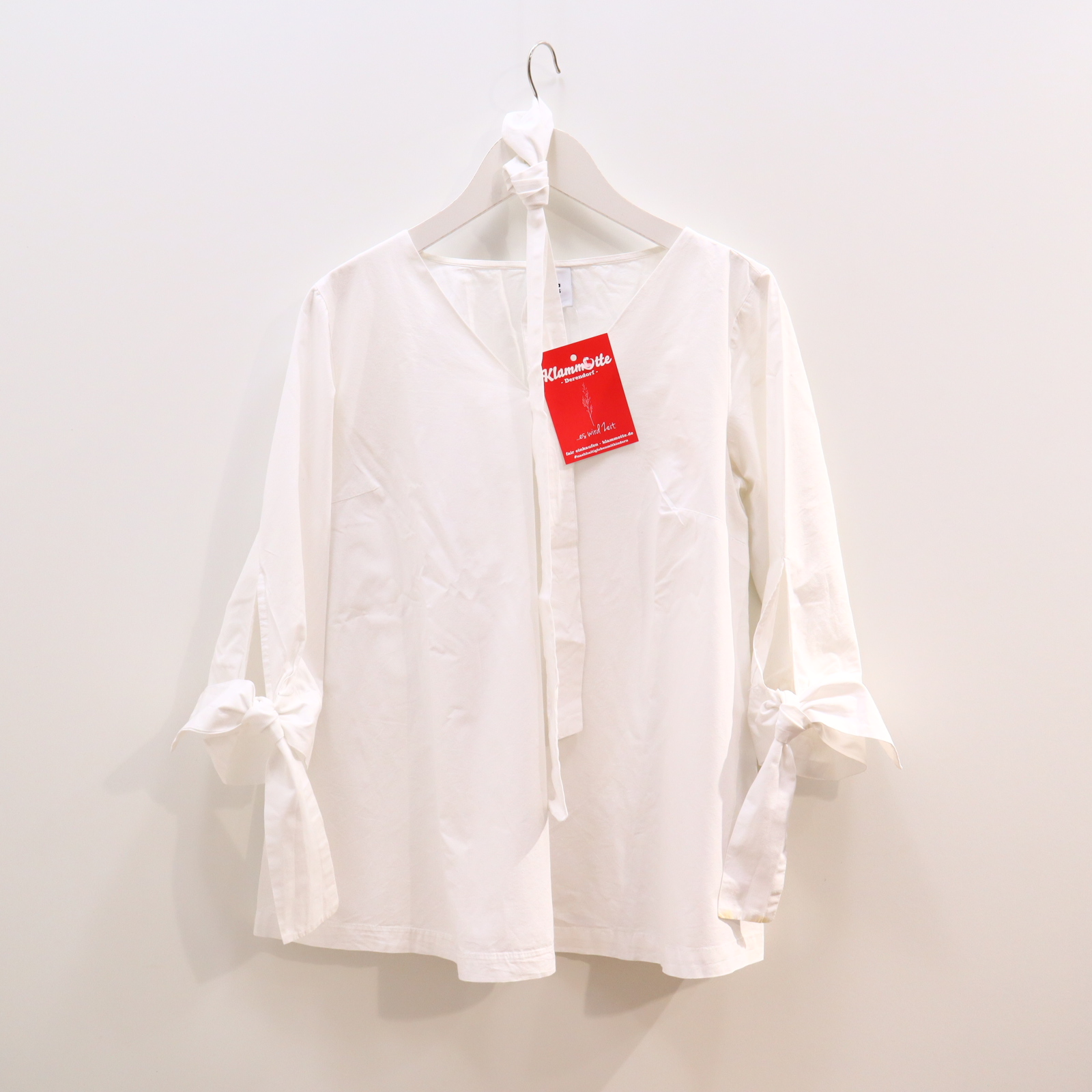 Bluse mamalicious M/38/40 weiß langarm Baumwolle