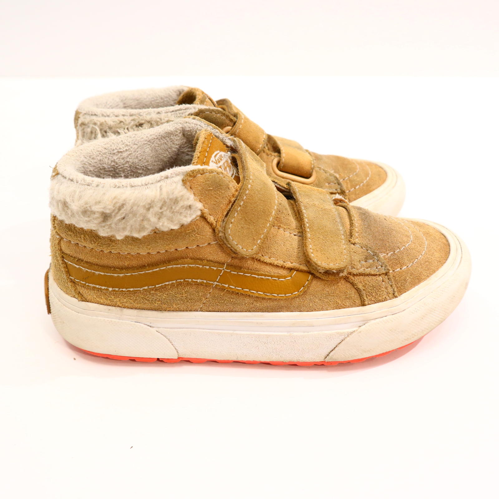 Halbschuhe VANS Klett/Sneaker 30 sand Wildleder/PRIMALOFT Herbst/Winter leichte gleichmäßige Ablaufspuren