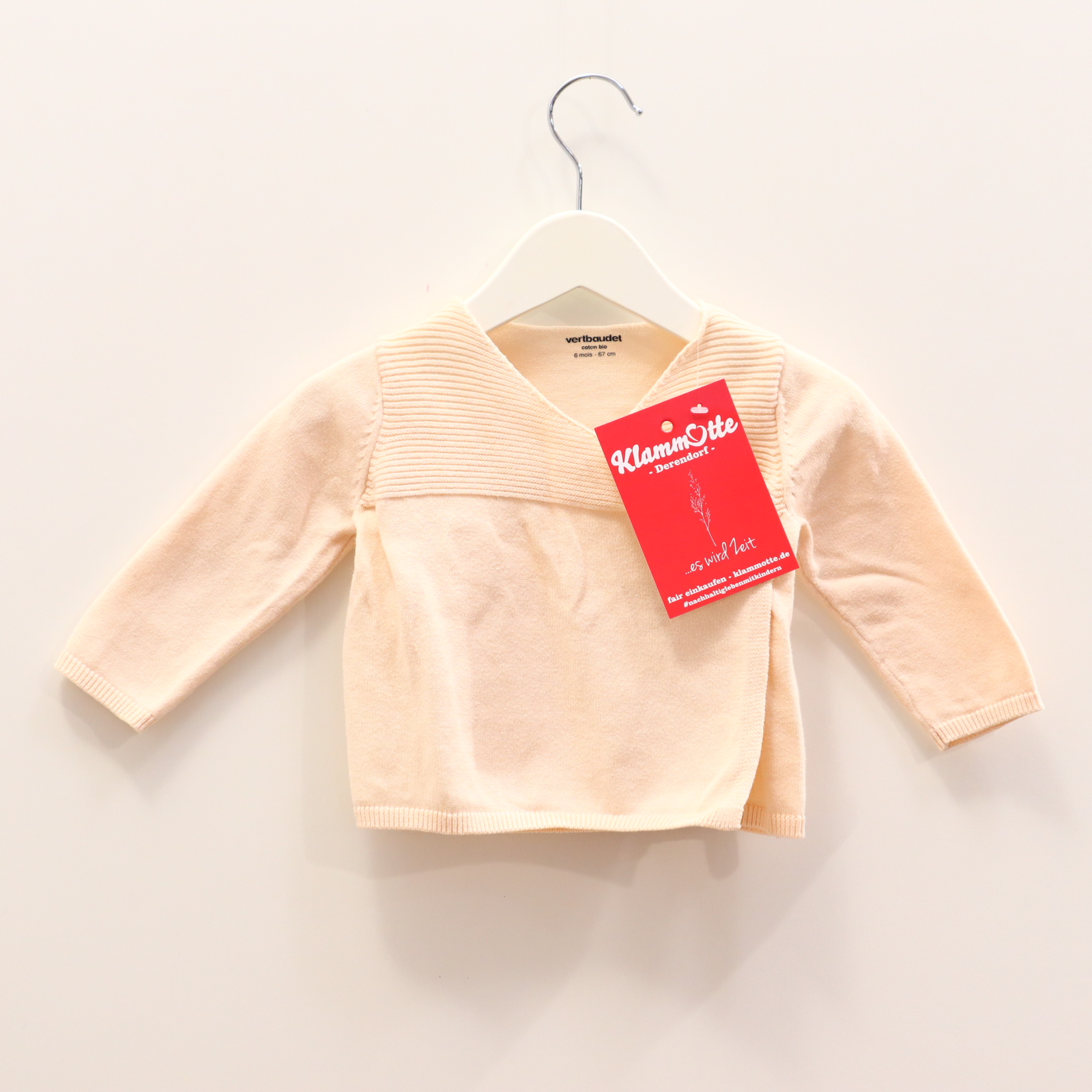 Oberteil VertBaudet 68 rosa Strickjacke/Wickeljacke Baumwolle