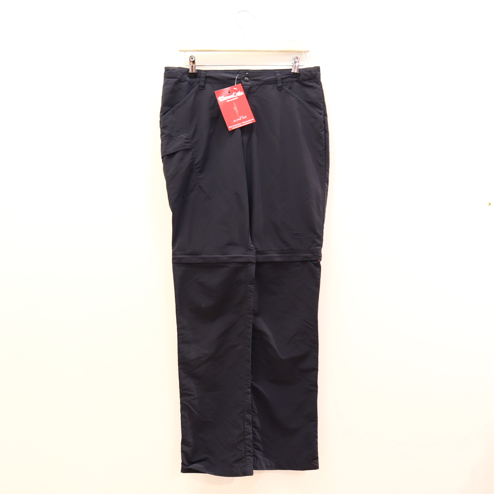 Hose Jack Wolfskin 176 Funktionshose/Short schwarz Logo/Stickerei Druckknopf/Reißverschluß/verstellb. Bund Polyamid abnehmb. Bein