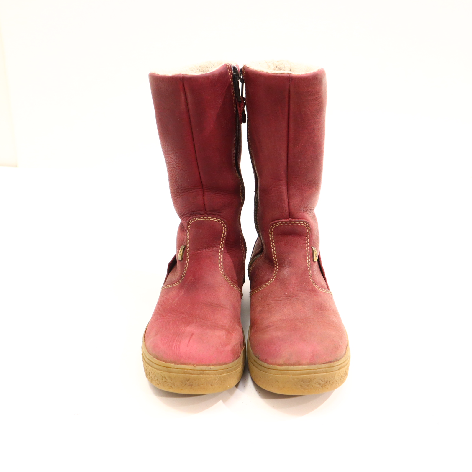 Stiefel Däumling 29 bordeaux Leder/Nubuk/TEX Herbst/Winter gefüttert leichter gleichmäßiger Sohlenabrieb