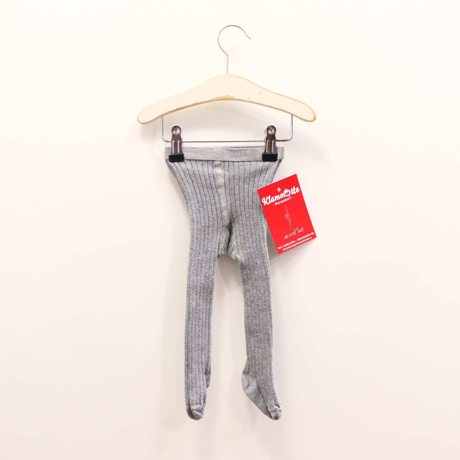 Oberteil mp 68/74 grau melange/Rippstrick Strumpfhose Baumwolle/Elasthan/Polyamid