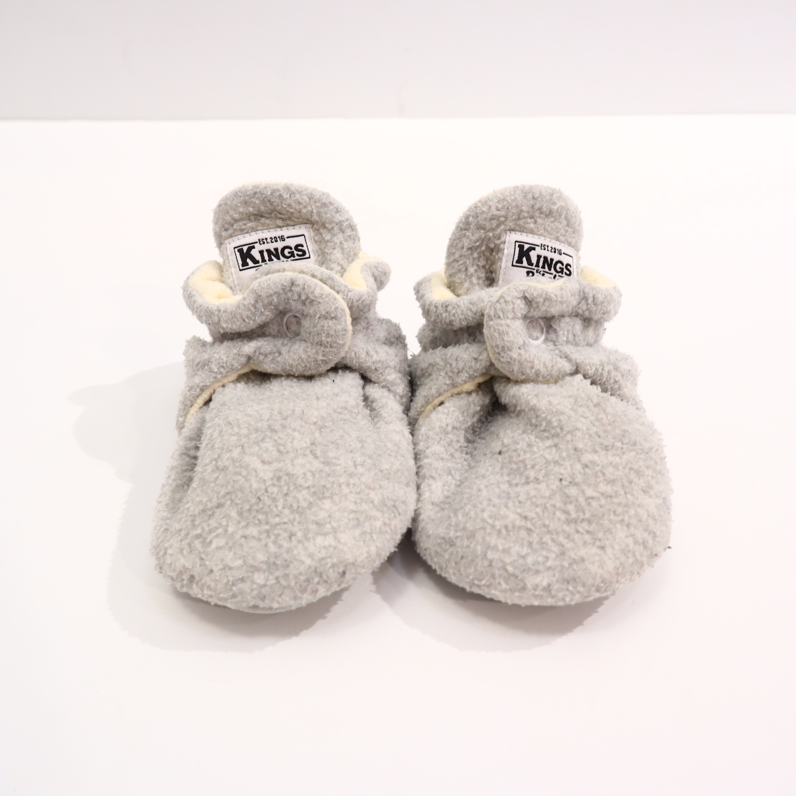 Babyschuhe/Stoffschuhe KINGS & Rebels 18 Mon. grau Fleece/Polyester Füßlinge/Booties