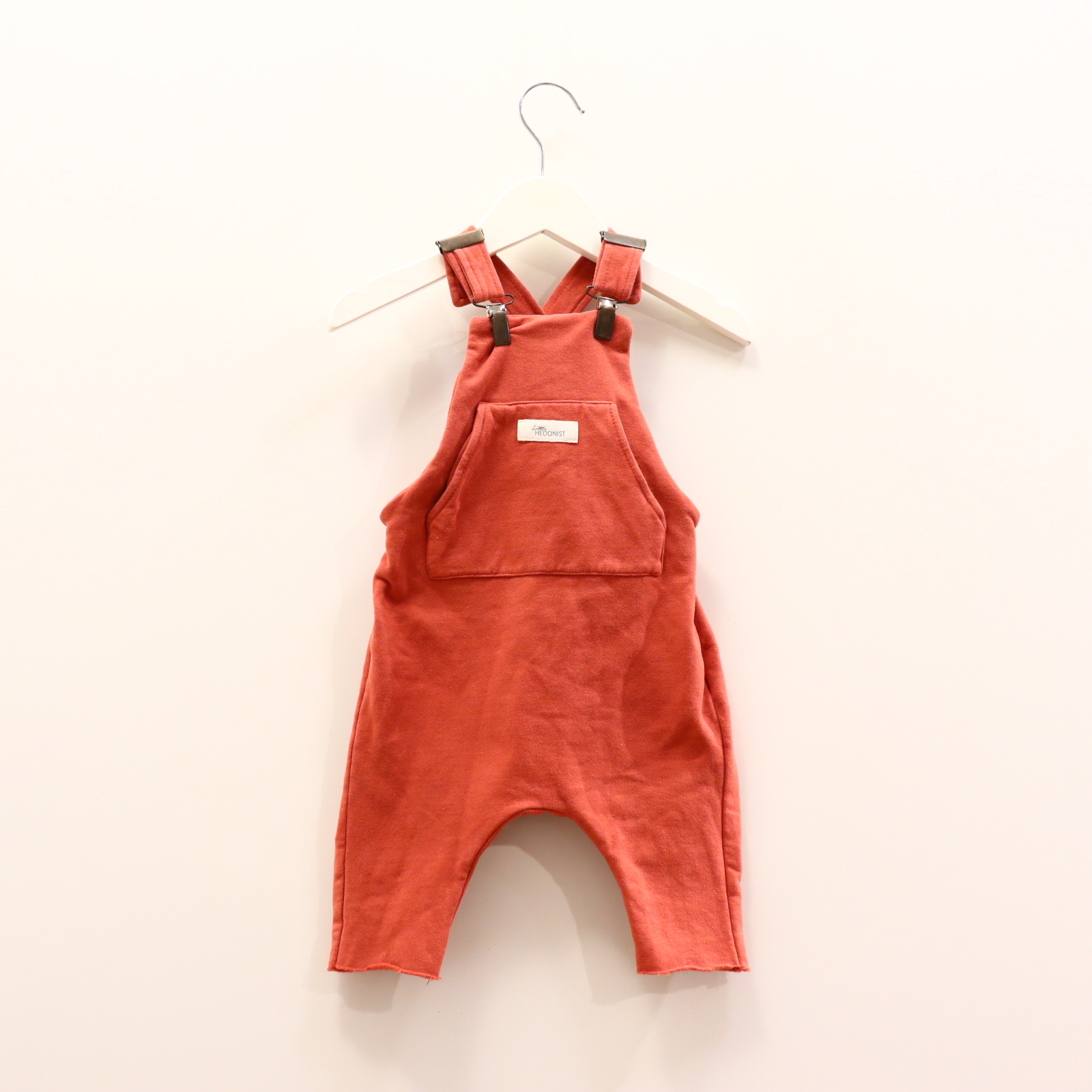 Hosen & Strampler Little HEDONIST 62 ocker Applikation/Logo Latz Bio-Baumwolle/Elasthan/Sweat