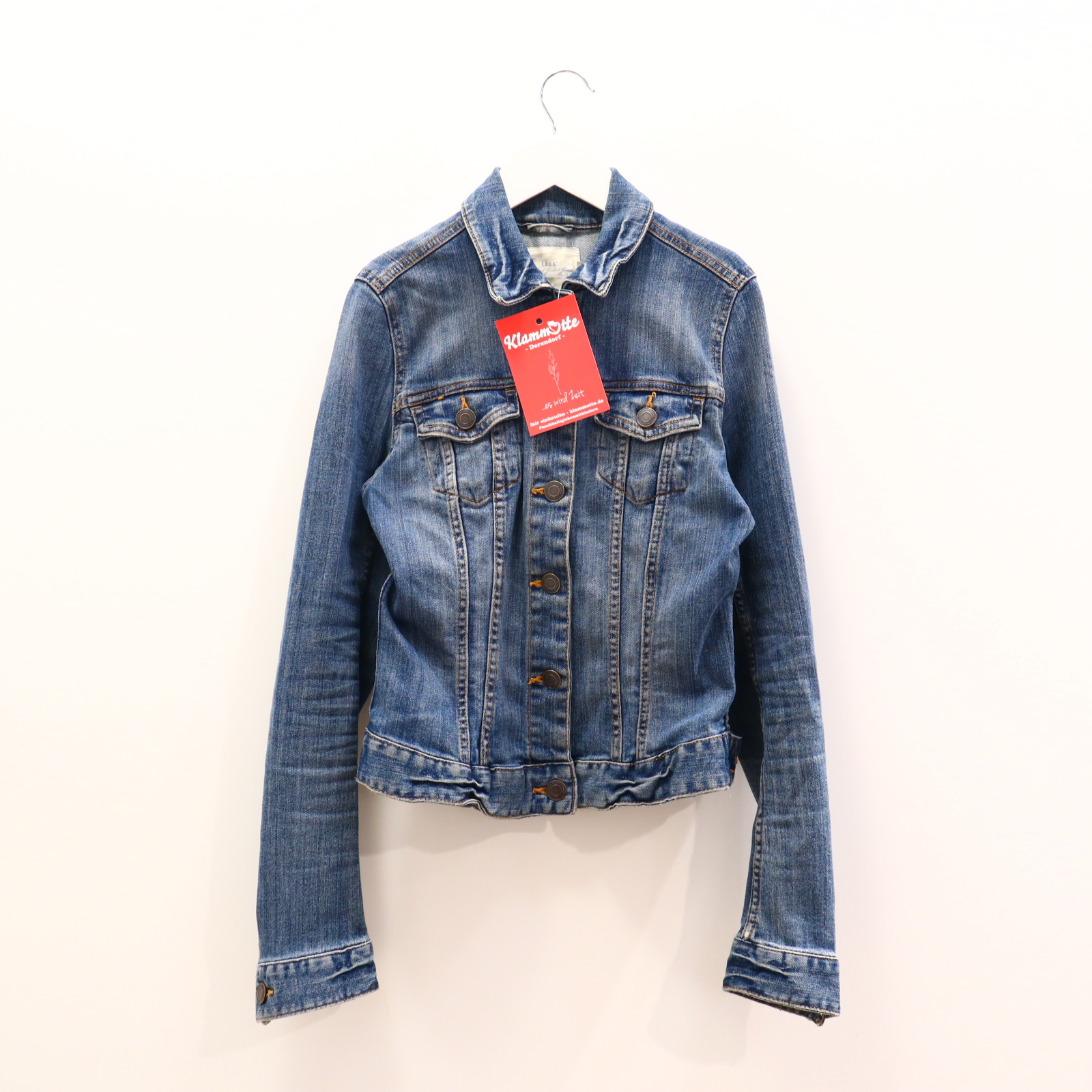 Jacke H&M Jeansjacke 164 blau Denim