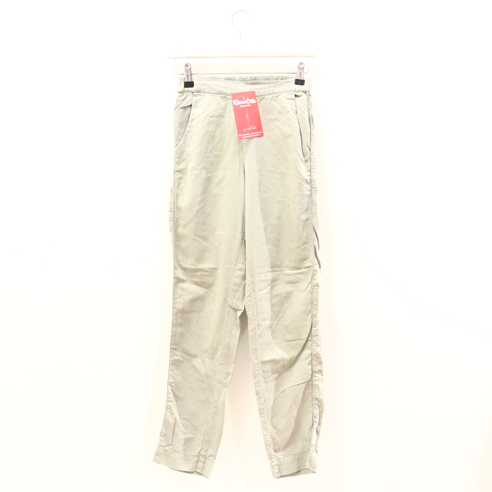 Hose Bellerose 152 oliv Borde Baumwolle/Lyocell Gummibandzug Bootcut Frühjahr/Sommer