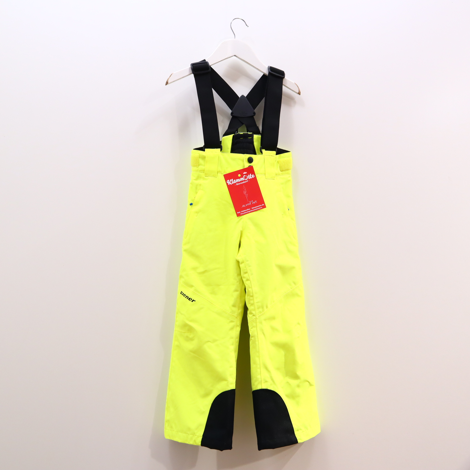 Schneeanzüge & mehr 140 gelb/neon Schneehose/Träger sehr gut