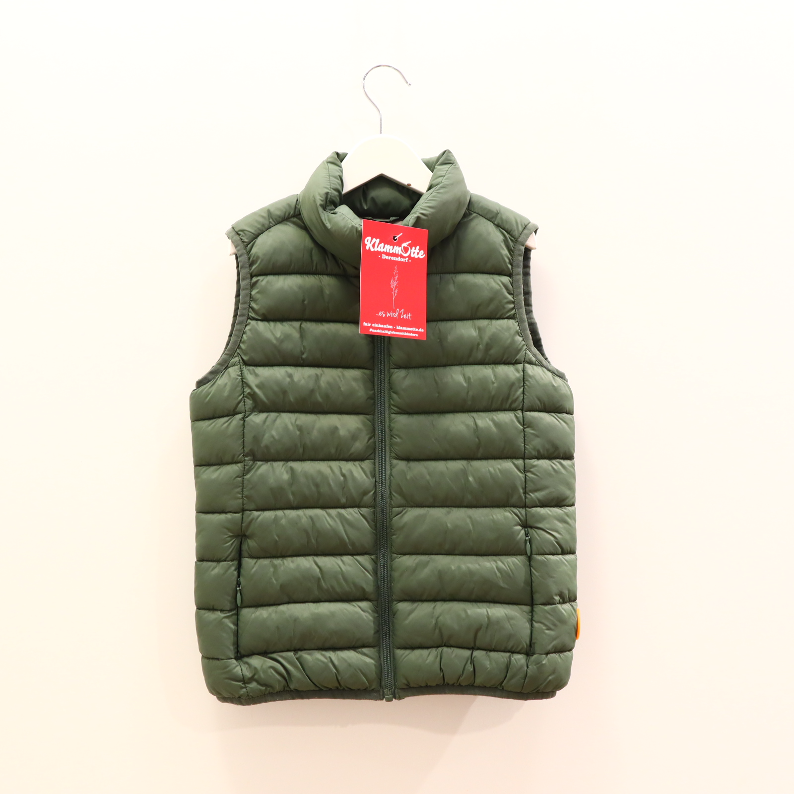 Jacke SAVE THE DUCK 128 grün Steppweste Nylon Synthetische Daunen