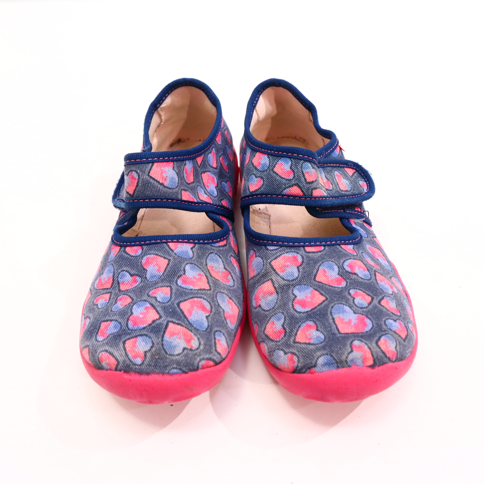 Hausschuhe/Wasserschuhe SuperFit 34 blau/pink Pantoffel Canvas