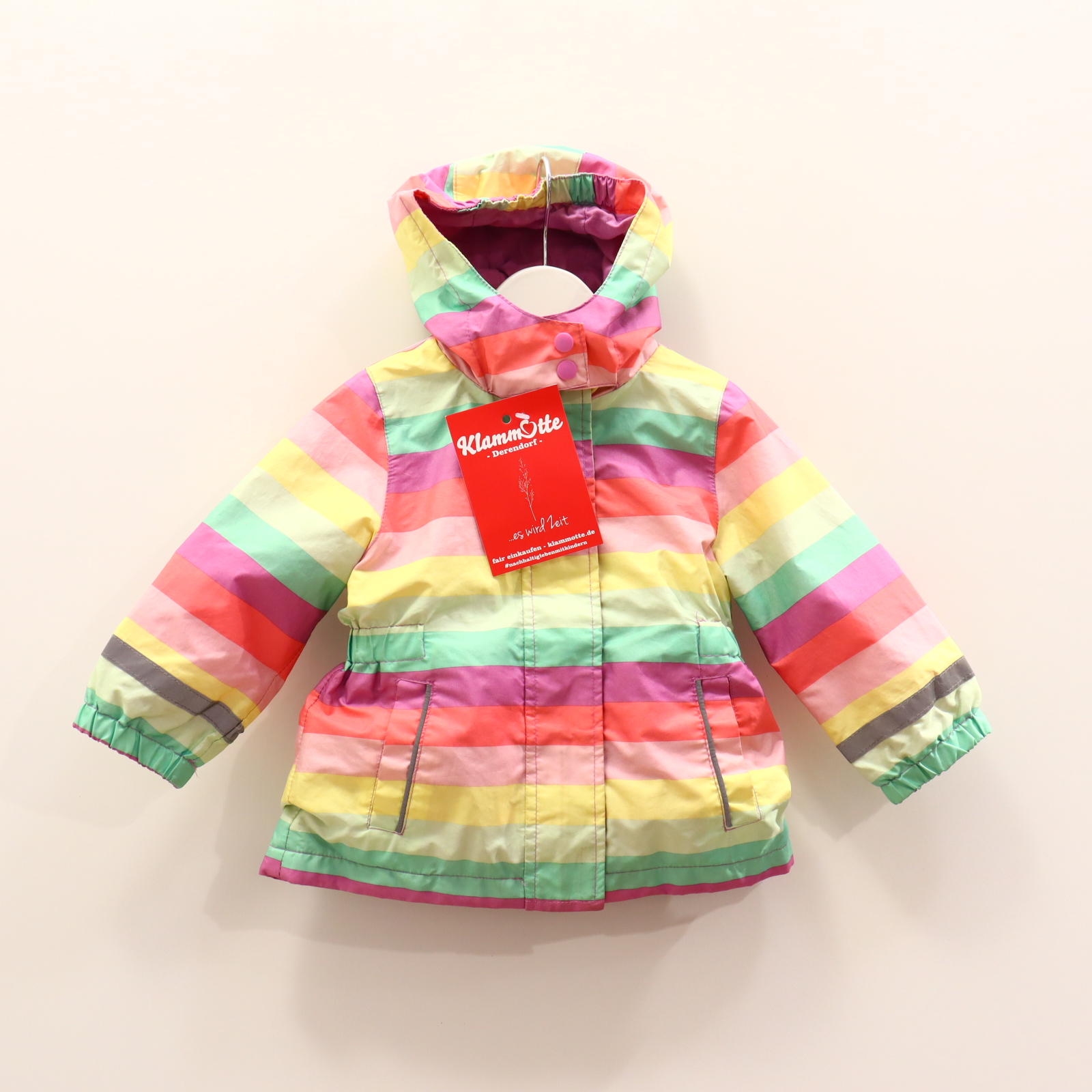 Jacken & Overalls Topolino Regenjacke 74 bunt Jerseyfutter gestreift