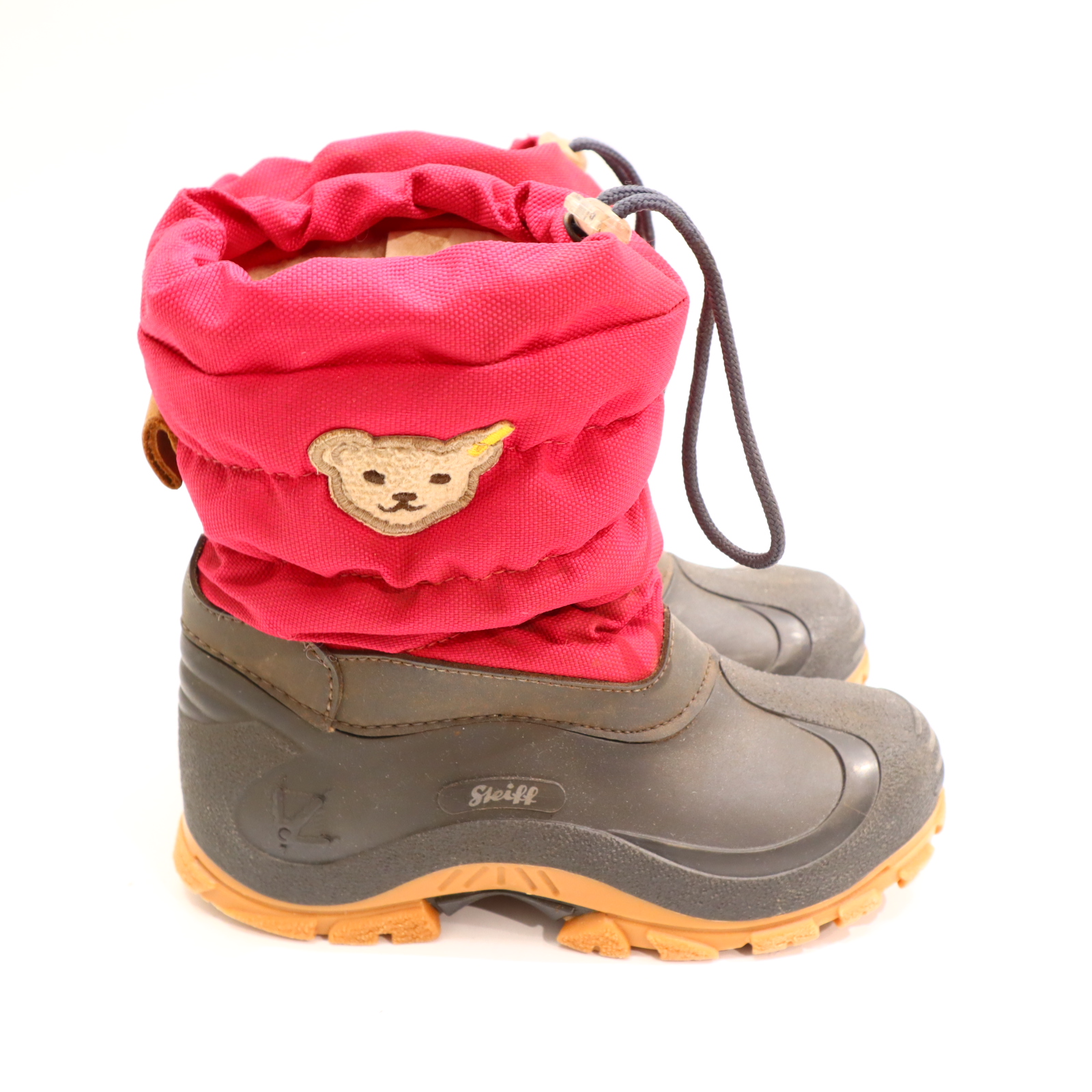 Stiefel Steiff 29 grau/beere Snowboot leichter gleichmäßiger Sohlenabrieb