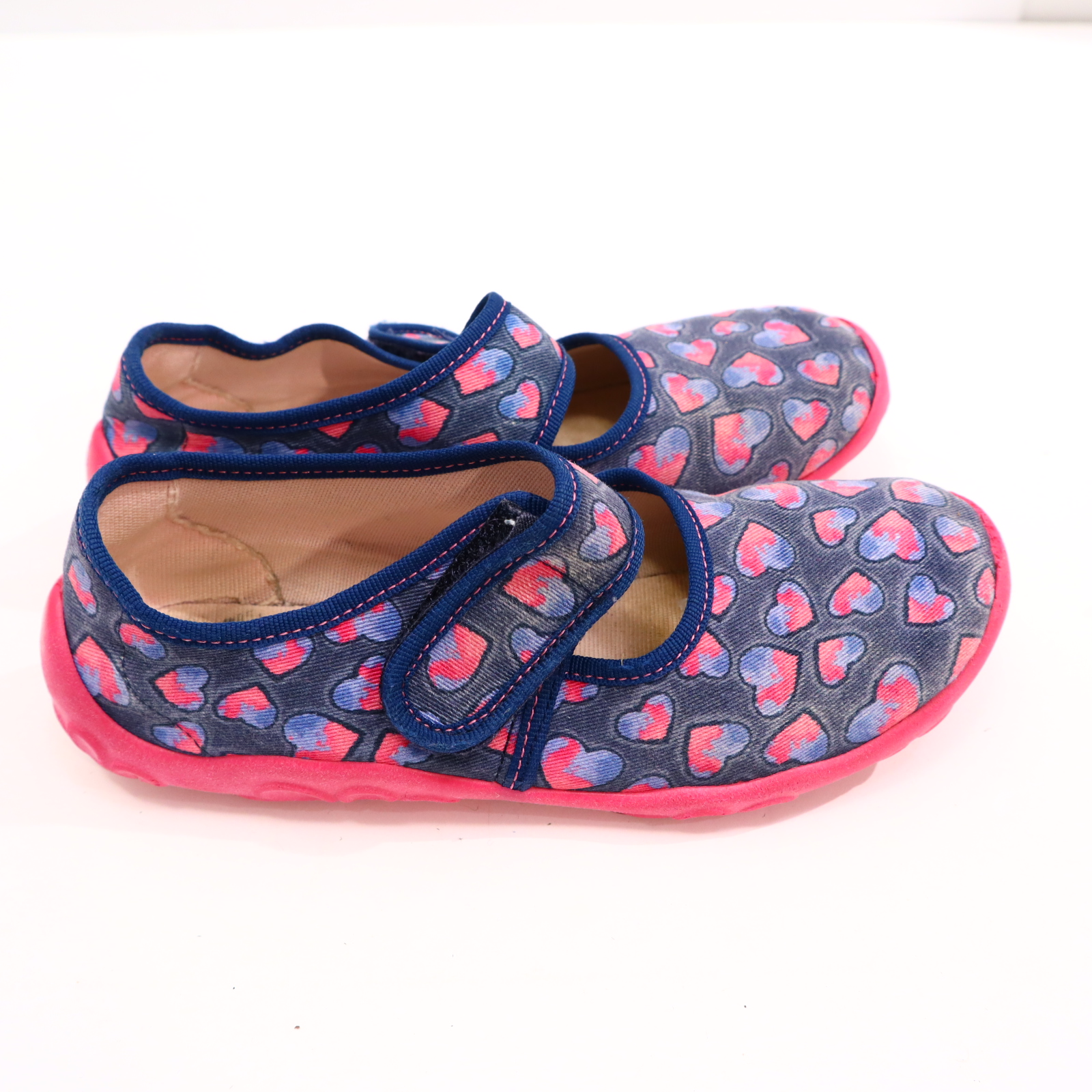 Hausschuhe/Wasserschuhe SuperFit 34 blau/pink Pantoffel Canvas