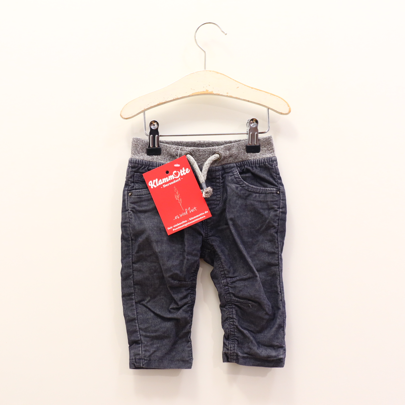 Hosen & Strampler C&A 74 grau melange Jogger Cord Gummibandzug gefüttert/Jerseyfutter Herbst/Winter