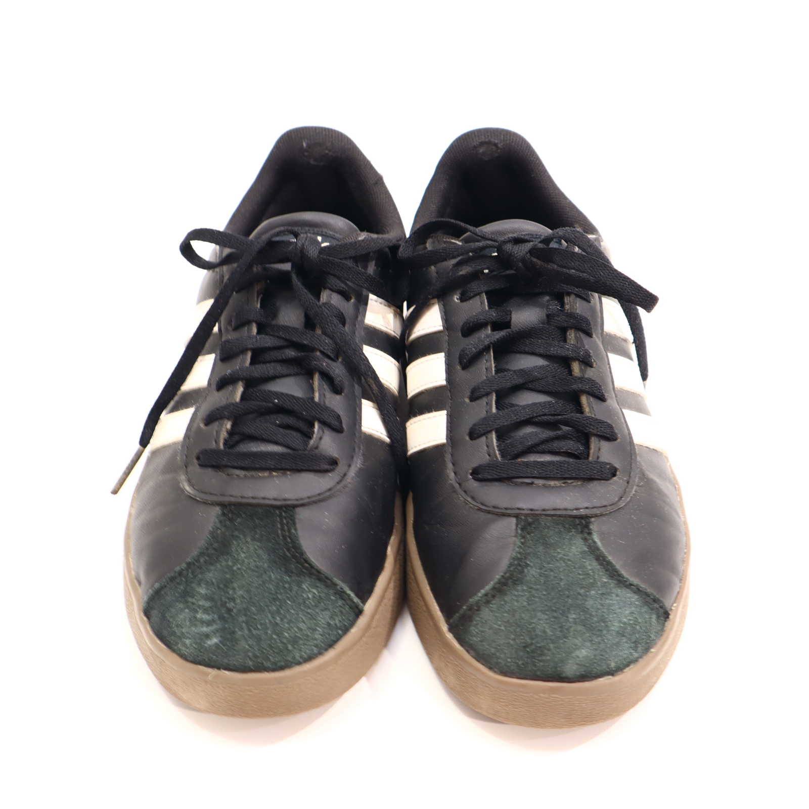 Halbschuhe Adidas Schnürschuh/Sneaker 39.5 schwarz/weiß leichte gleichmäßige Ablaufspuren