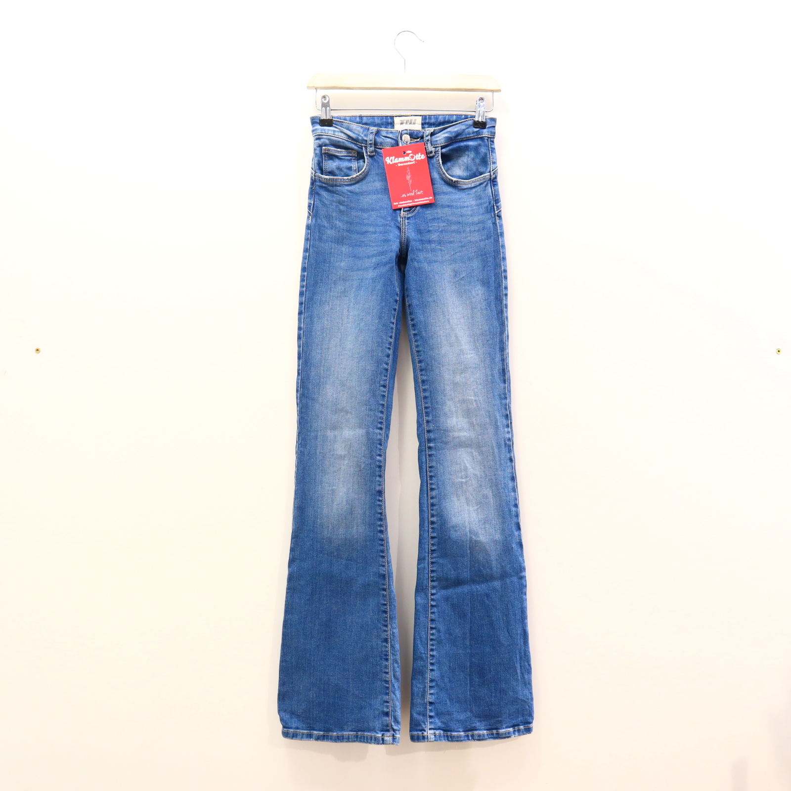 Hose TALLY WEIJL Jeans 158/164 blau Denim Knopf/Reißverschluß Bootcut 34