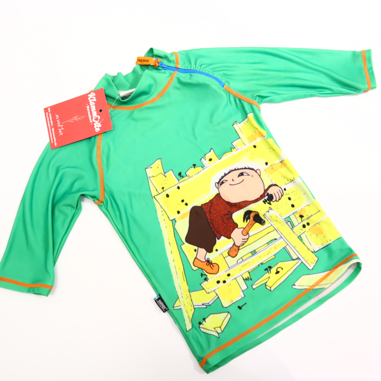 Bademode swimpy 98/104 grün UV-Shirt