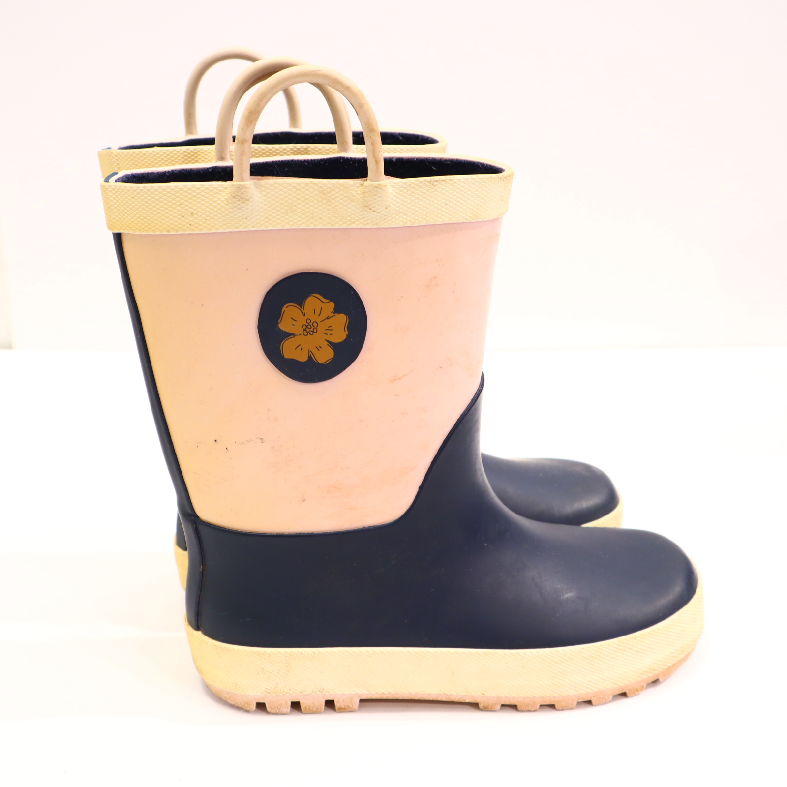 Gummistiefel Vertbaudet 30 blau/rosa
