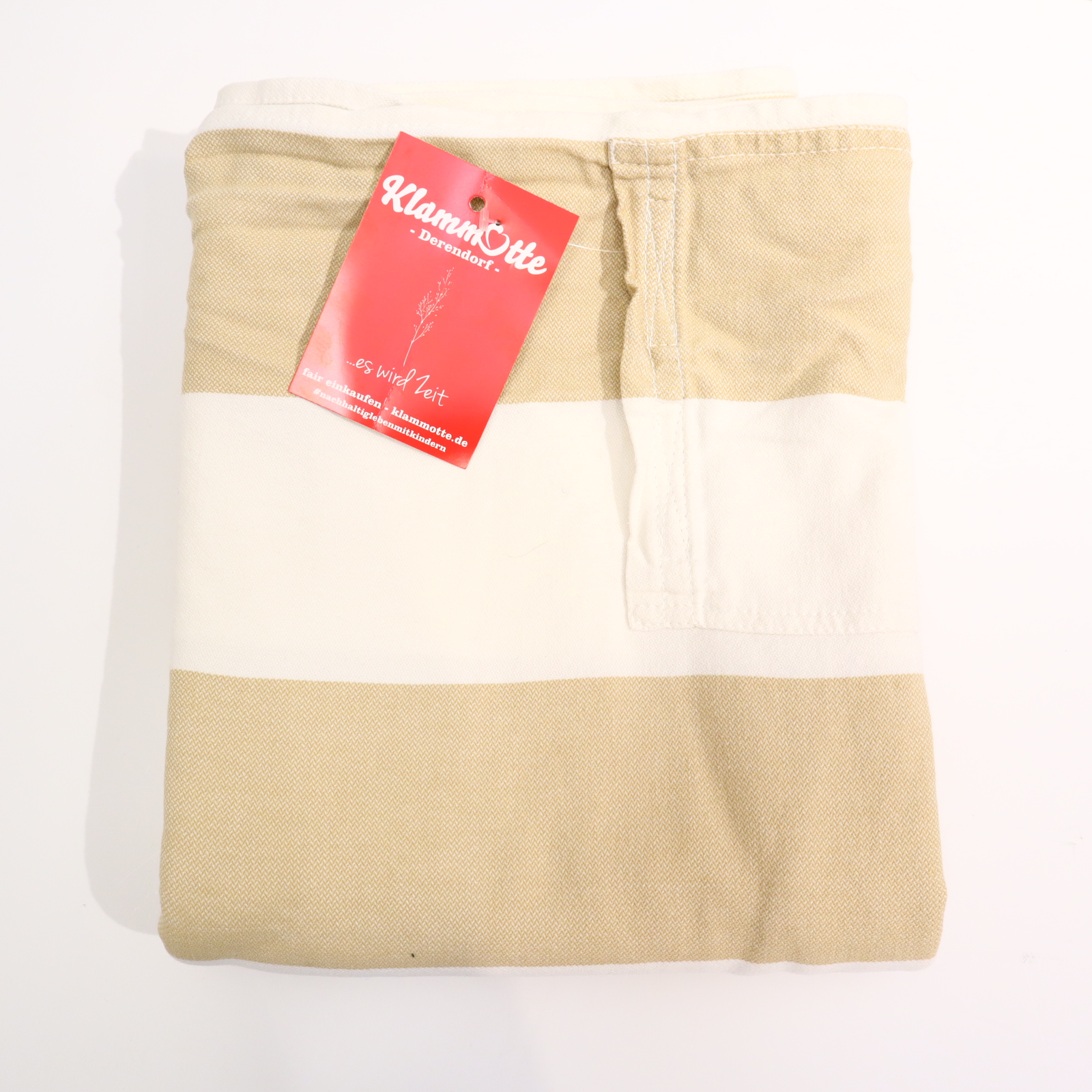 Tragehilfe Hoppediz Tragetuch creme/weiß gewebt/100% Baumwolle 460x70