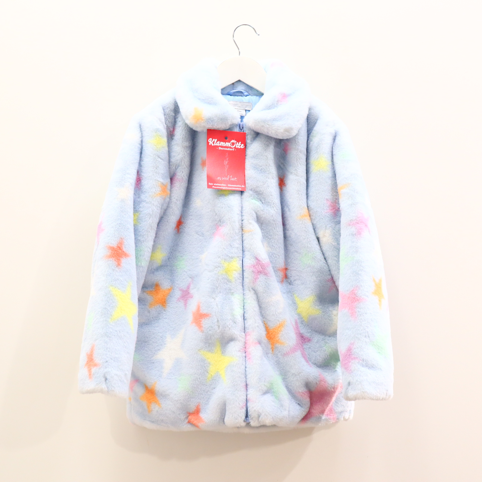 Jacke STELLAMcCARTNEY Flauschjacke 128 bunt/hellblau Herbst/Winter Sterne Polyester