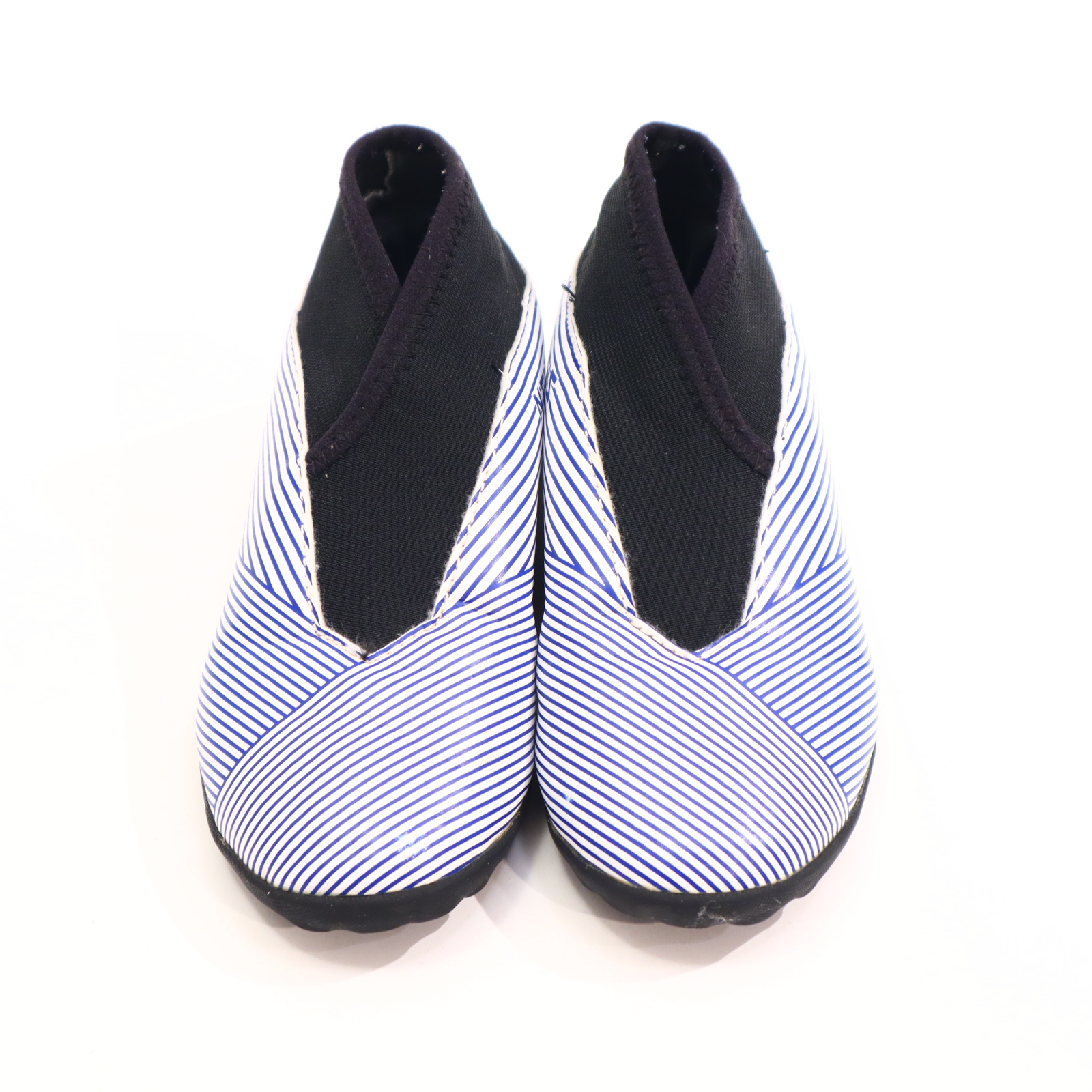 Sportschuh Adidas 31 Hartplatz/Kunstrasenschuh blau/schwarz/weiß Slipper