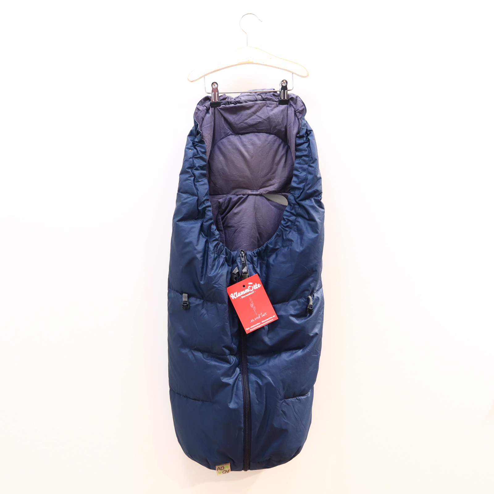 Fußsack Odenwälder BabyNest blau Winterfußsack Daunen Babyschale/Babywanne
