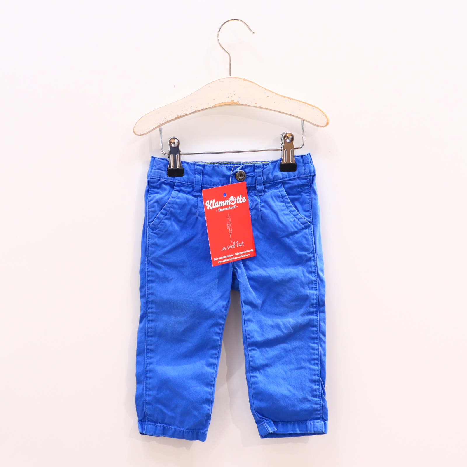 Hosen & Strampler ESPRIT 68 blau Hose Baumwolle Druckknopf/verstellb. Bund