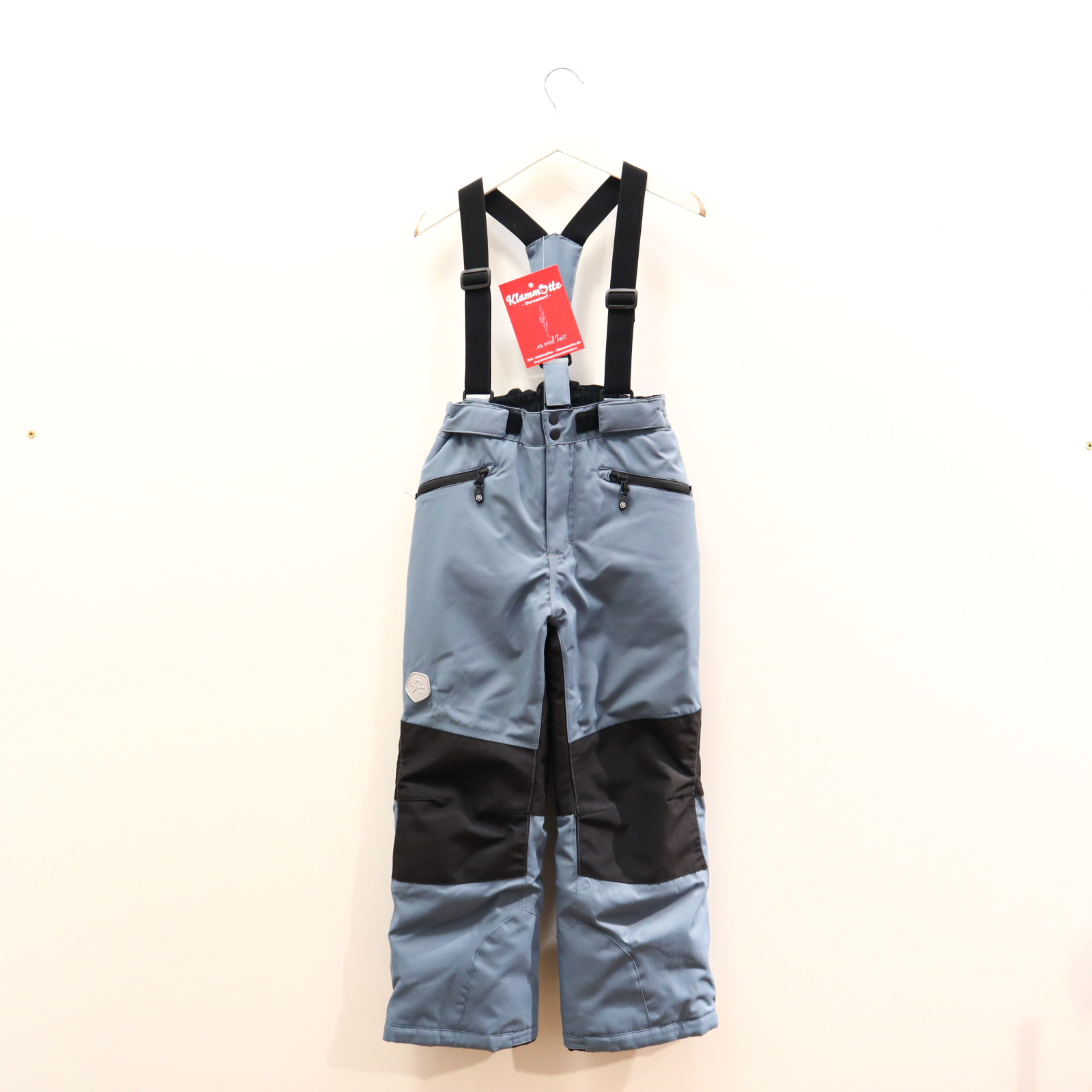 Schneeanzüge & mehr COLOR KIDS 116 blau/schwarz Applikation/Logo verstärkte Po und Knie! Schneehose/Träger