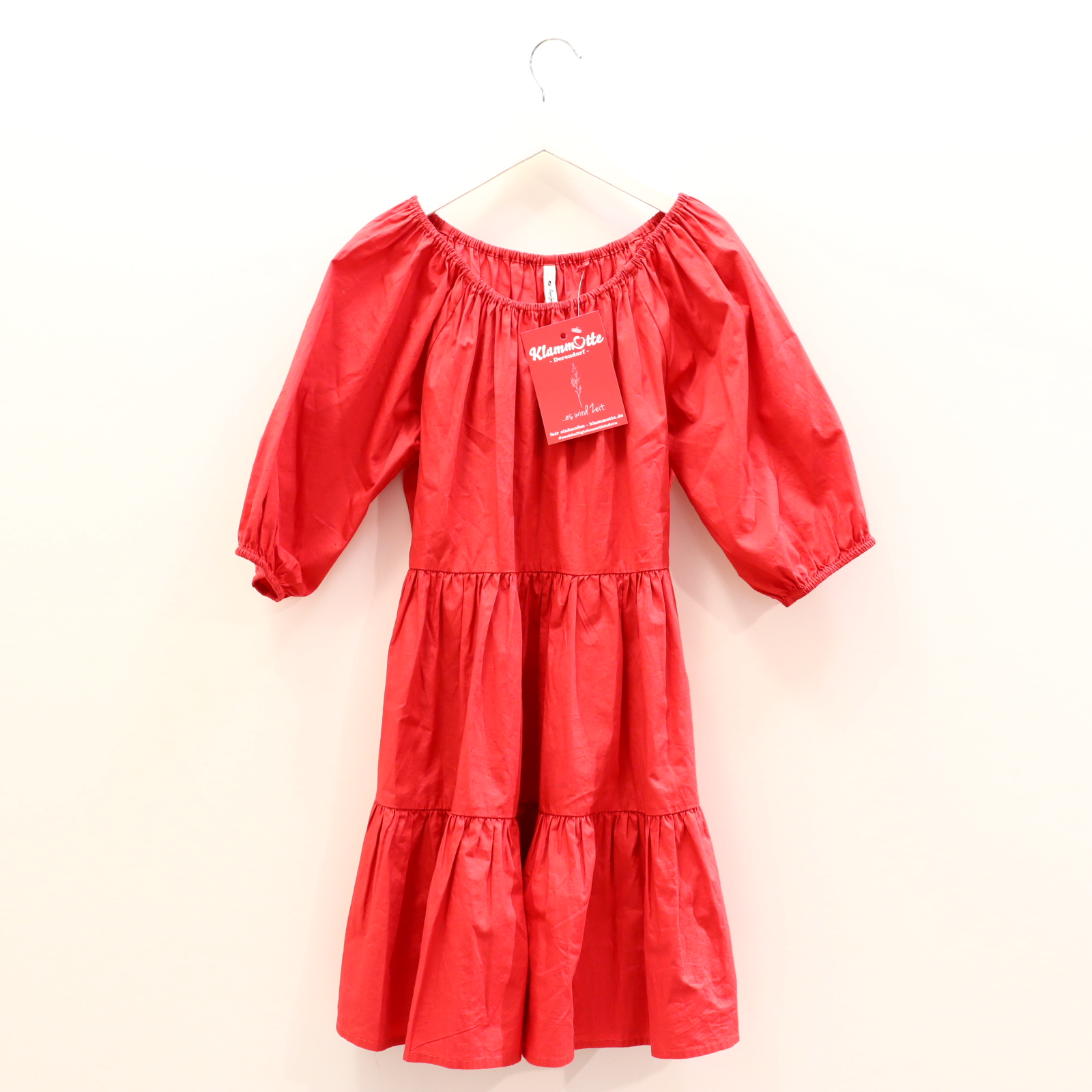 Kleider & Röcke Pepe Jeans Baumwollkleid 152 rot Baumwolle Gummibandzug