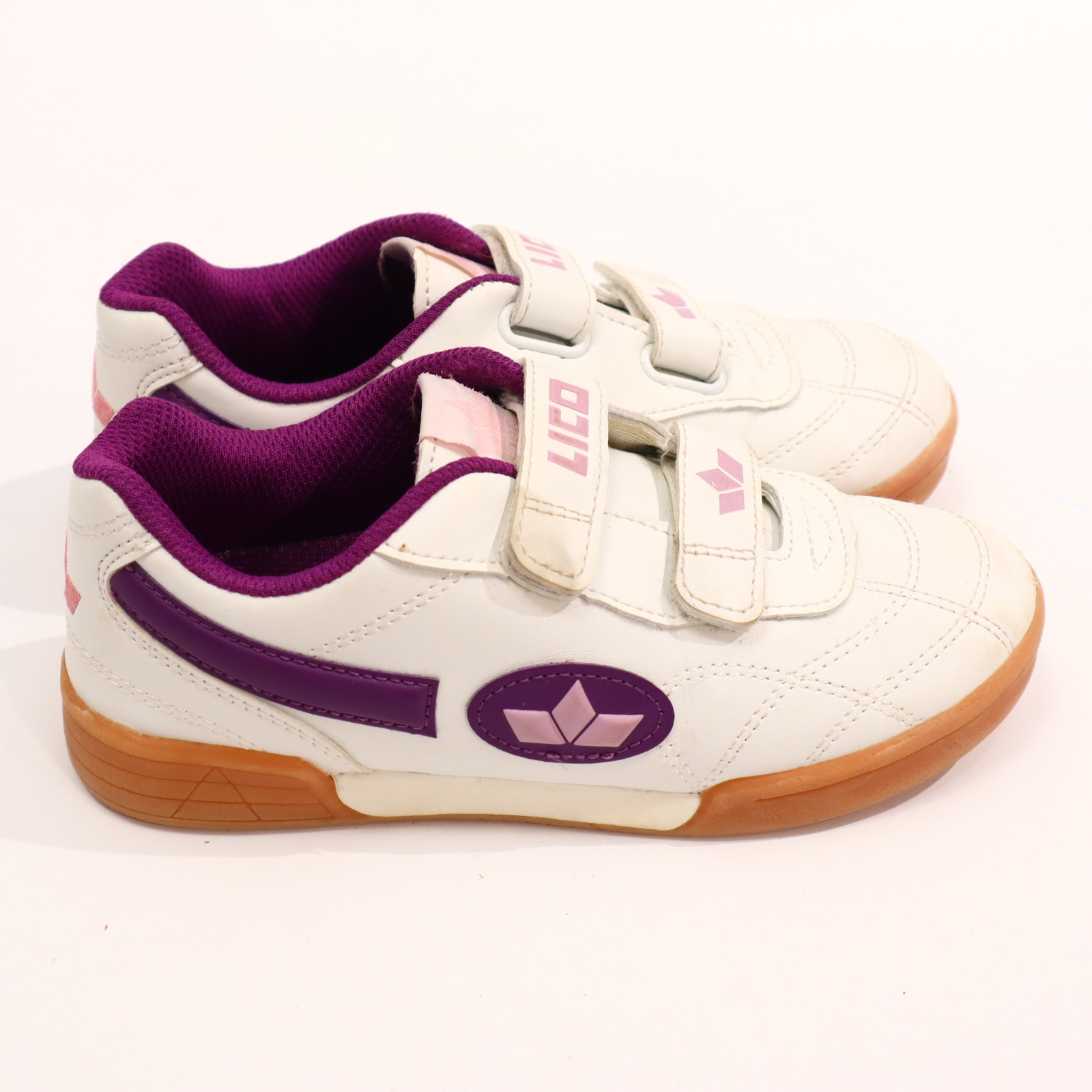 Sportschuh LICO 31 Hallenschuh lila/weiß Klett
