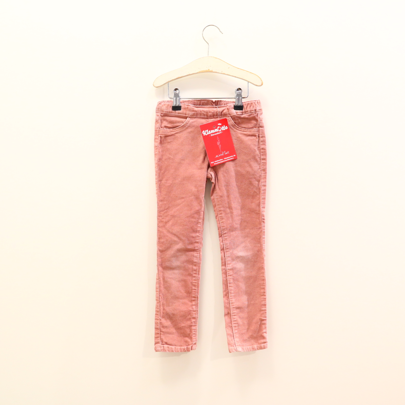 Hose H&M Tregging 110 rosa Cord Gummibandzug/verstellb. Bund