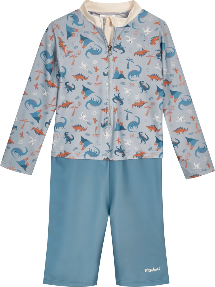 Playshoes UV-Schutz Einteiler 1/1 Arm 461393 62/68 blau Dino