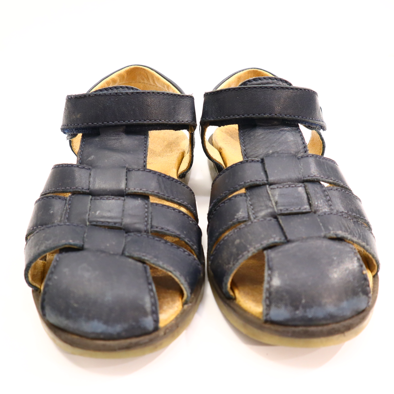 Sandalen Naturino 31 blau Leder M leichte gleichmäßige Ablaufspuren