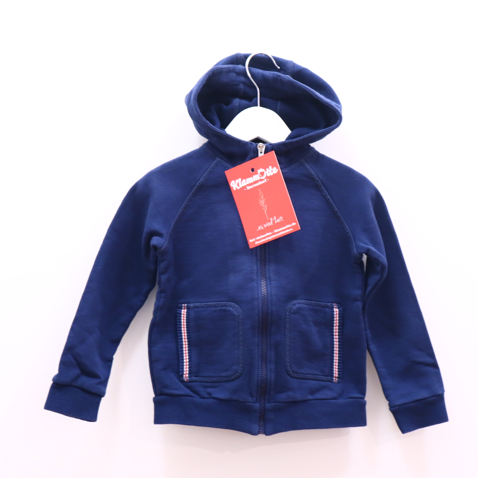 Oberteil GUCCI Gr. 92 Kapuzenjacke blau Baumwolle/Elasthan/Polyamid leicht blaß