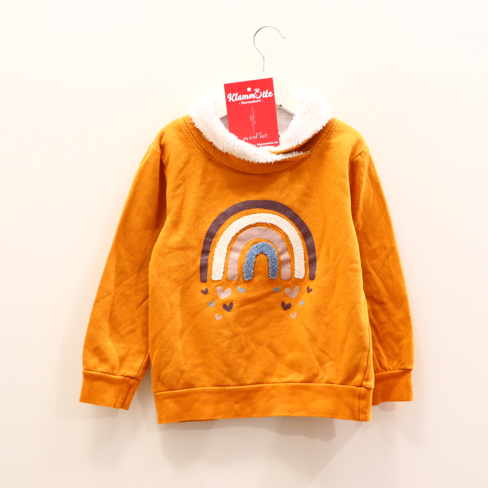 Oberteil Topolino 116 caramell Sweatshirt Herbst/Winter Schalkragen