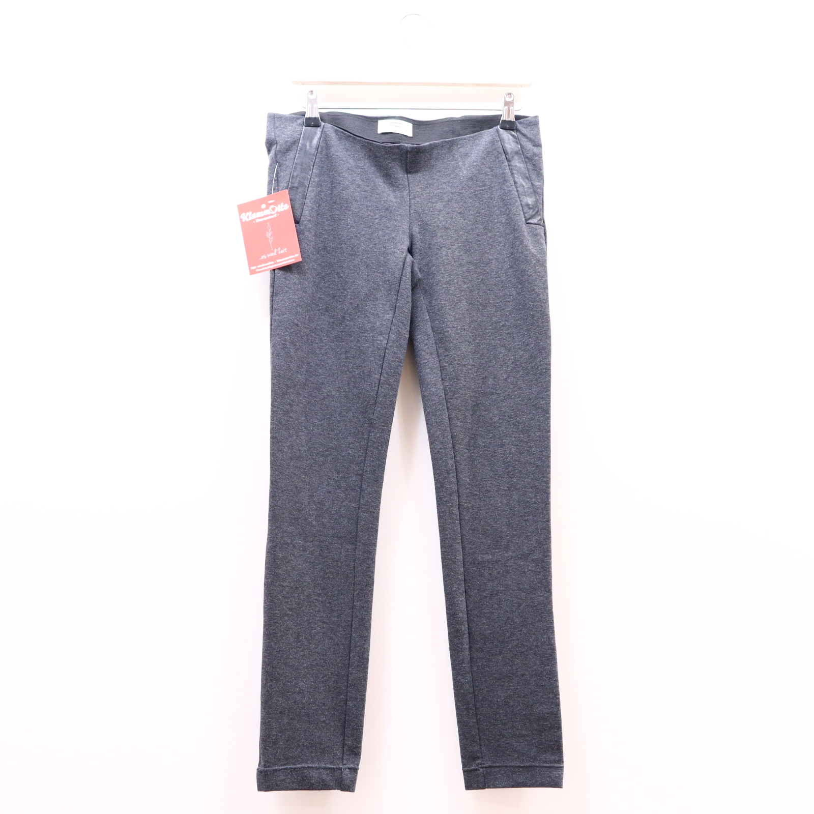 Hose mamalicious S/36 Tregging grau melange Baumwolle/Elastan/Polyester