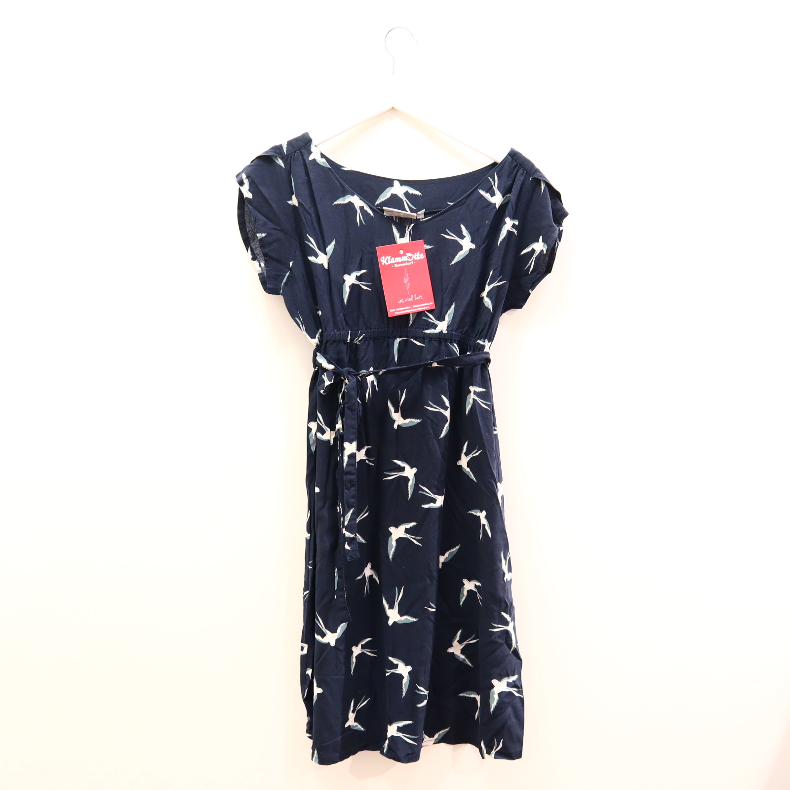 Kleider & Röcke 2hearts Kleid S/36 blau Alloverprint Viskose